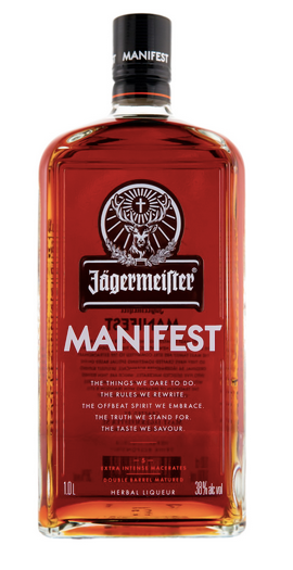 Jägermeister Manifest 38%, 1 ltr.