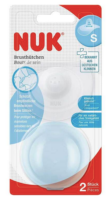 NUK Brusthütchen Silikon Gr. S, 2 Stück