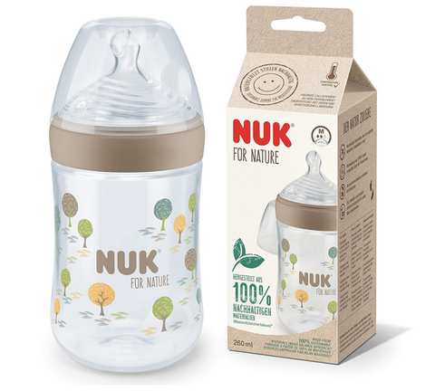 NUK for Nature, 260 ml Polypropylen-Flasche, beige