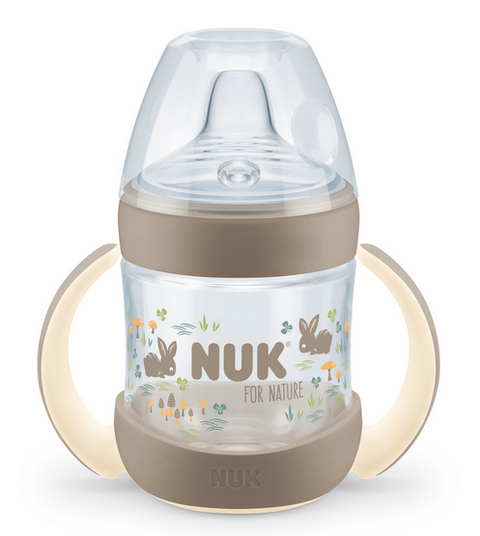 NUK for Nature, 150 ml PP-Trinklernflasche, beige