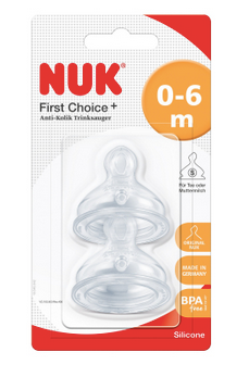 NUK FIRST CHOICE+ Ventilsauger S, Gr. 1, 0-6 M