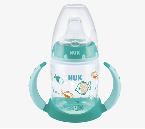 NUK Trinklernflasche First Choice Temp. Control, grün, ab 6 Monaten, 150 ml