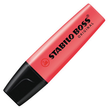 STABILO Textmarker Boss Original rot 2-5mm Keilspitze