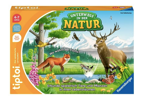 tiptoi® Unterwegs in der Natur, Heimische Natur und Tiere entdecken, Lernspiel