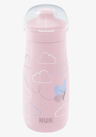 NUK Mini-Me Sip Cup, Schmetterling (rosa) 300ml