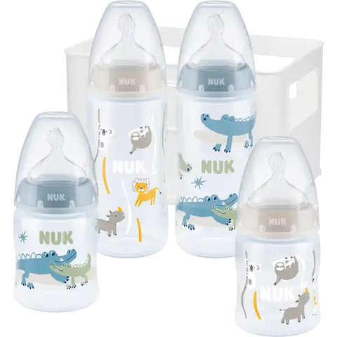 NUK First Choice+ Starter Set mit Temperature Control Blau/Beige