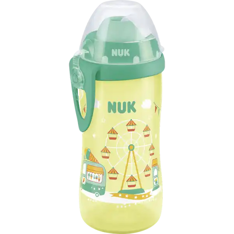 NUK Flexi Cup mit weichem Trinkhalm, gelb, ab 12 Monaten