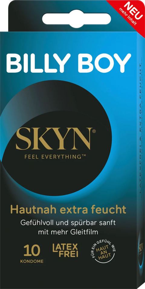 BILLY BOY Kondome Hautnah extra feucht, latexfrei, Breite 53mm, 10 St