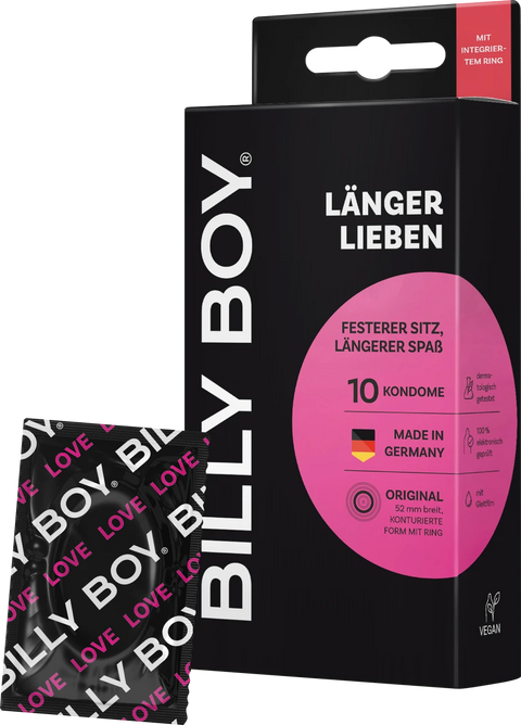 BILLY BOY Kondome Länger Lieben, Breite 52 mm, 10 St