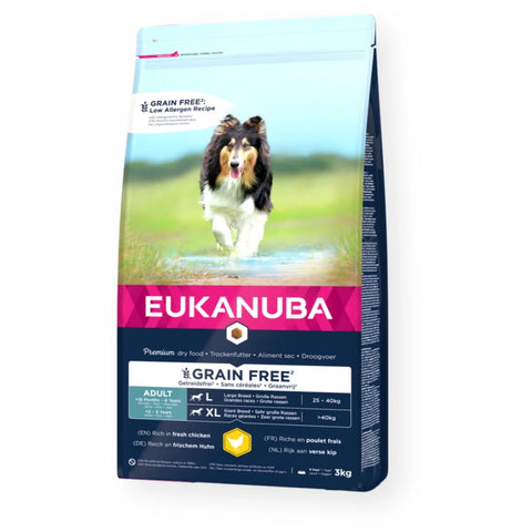 Eukanuba Grain Free Adult L/XL Huhn