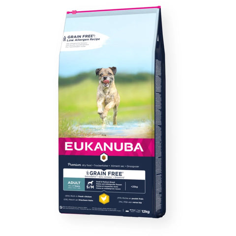 Eukanuba Grain Free Adult S/M Huhn