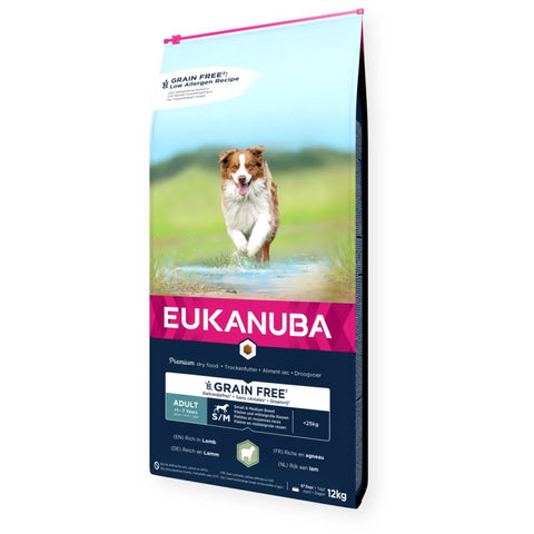 Eukanuba Grain Free Adult S/M Lamm