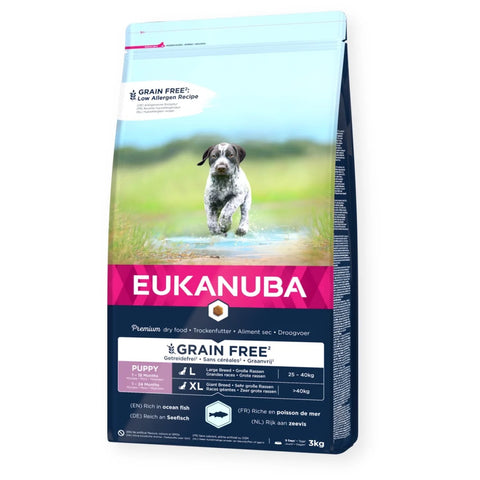 Eukanuba Grain Free Puppy L/XL Seefisch