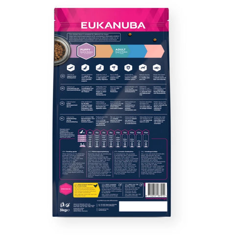 EUKANUBA Grain Free* Hundefutter für Welpen kleiner & mittelgroßer Rassen reich an Huhn