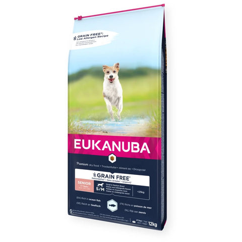 Eukanuba Grain Free Senior S/M Seefisch