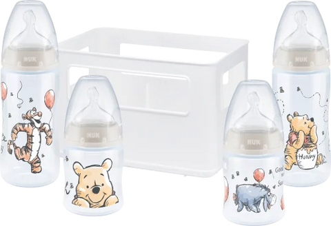 Nuk 5-tlg. PP-Flaschen-Set First Choice Plus - Temperature Control - Disney Winnie Pooh