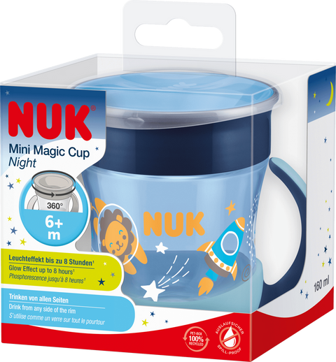 NUK Trinklernbecher Mini Magic Cup Night blau, 160 ml, 1 St